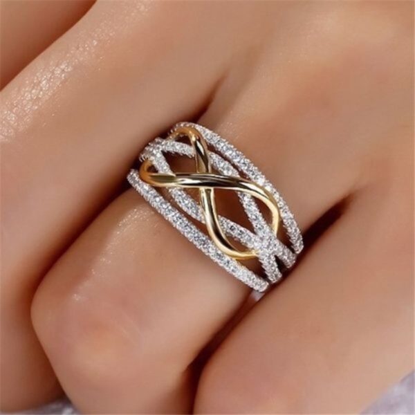 Delysia King New fashion infinite love ring heart-shaped ring